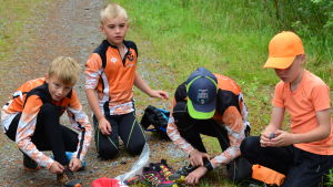 Fyra Falkeniter redo för onsdagens träning. Fyra Falkeniter redo för onsdagens träning i Forsby.