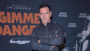 Gitarristen Richard Kruspe sökte inspiration från Stooges-dokumentären Gimme Danger Richard Zven Kruspe, Rammstein Ankunft Iggy POPs Birthday Bash zum Konzert Kinofilm GIMME DANGER im KIno International in Berlin am 20.04.2017