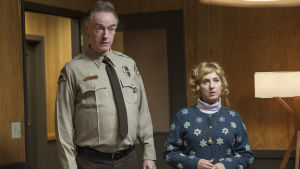 Kimmy Robertson och Harry Goaz som Lucy och Andy. Kimmy Robertson och Harry Goaz i Twin Peaks