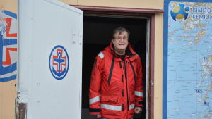 Calle Storm är ordförande för Kimitoöns frivilliga sjöräddare. Stationsansvarige Calle Storm