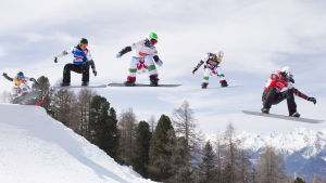 Lindfors (andra fr.v.) var tia i VM 2013 och trettonde i OS i året efter. Anton Lindfors, VM januari 2015