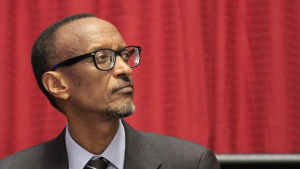 Rwandas president Paul Kagame. Paul Kagame har i praktiken styrt Rwanda śedan folkmordet på tutsier år 1994