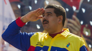 Venezuelas president Nicolás Maduro under en demonstration i Caracas 12.3.2016 Venezuelas president Nicolás Maduro under en demonstration i Caracas 12.3.2016