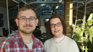 Carl-Gustaf Stenvall och Lea Sistonen. Carl-Gustaf Stenvall och Lea Sistonen