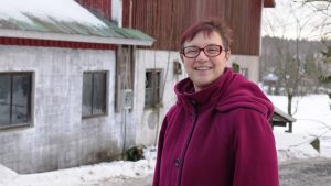Christel Liljeström verkade för att tjänstemännen aktivt tog kontakt med företag. Christel Liljeström på sin gård nära Nickby