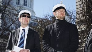Jussi Halla-aho och Sampo Terho Jussi Halla-aho och Sampo Terho på första maj