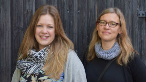 Julia Ingo och Kajsa Wikman-Colérus. Porträttbild på Julia Ingo och Kajsa Wikman-Colerus