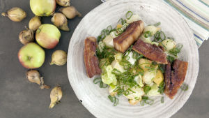 Grissida med äpple Grissida med äpple