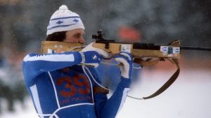 Heikki Ikola vann bland annat tre VM-guld och tre OS-silver under karriären. Heikki Ikola, OS 1980.