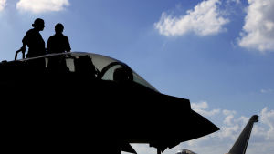 Brittiska Typhoon-stridsflyg som också deltar i offensiven mot IS i Mosul Brittiska Typhoon-stridsflyg som också deltar i offensiven mot IS i Mosul