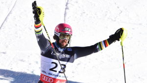 Andreas Romar slutade sjua i superkombinerat vid VM. Andreas Romar jublar efter superkombinationen i VM i USA, februari 2015.