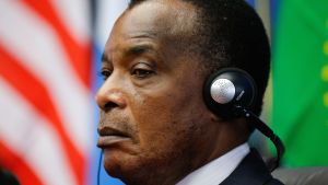 Kongo-Brazzavilles president Denis Sassou Nguesso. Kongo-Brazzavilles president Denis Sassou Nguesso.