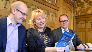 Tuomas Linna, Riitta Björkenheim och Tomas Häyry. Tuomas Linna, Riitta Björkenheim och Tomas Häyry.