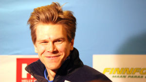 Matias Strandvall inför sprinten i Falun.