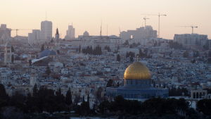 Ungefär 1 miljon ryska judar bor i dag i Israel. Många i huvudstaden Jerusalem. Jersualem sedd från Olivberget