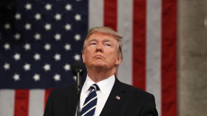 Donald Trump höll sitt första tal till kongressen i februari. President Trump håller sitt första tal inför kongressen 29.2.2017