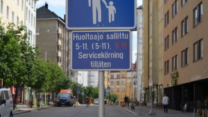 På Vasagatan gjordes det ett försök med en tillfällig gågata för några år sedan. Bild på Vasagatan i Berghäll, där det gjordes ett försök med gågator.