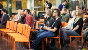 Finalen gick att se online, men även på plats fanns det bra engagemang Publiken på Insomnolence 2017