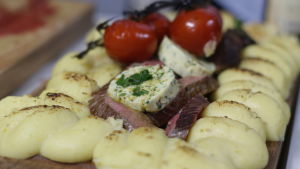 Flankstek på planka plankstek