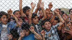 Det har kommit över 220 000 ensamkommande flyktingbarn till EU sen år 2014. Syriska flyktingbarn i Turkiet.