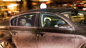 Rahkmat Akilov efter att han greps i Märsta på kvällen efter attentatet. Rakhmat Akilov den 7.4.2017