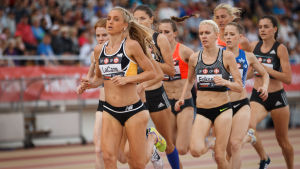 Sandra Eriksson blev fem sekunder från sitt rekord på 1500 meter i Åbo på onsdagen. Sandra Eriksson, Paavo Nurmi Games 2016.