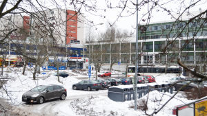 Olars ska få en egen stadscykelstation Månskivan heter den här parkeringsplatsen i Olars