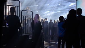 Bild från generealrepetitionen inför MGP-finalen 2016. Ella Sanoo under genrepet 2016.