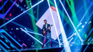 Anton Hagman Anton Hagman, finalist i Melodifestivalen 2017.