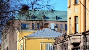Vasa ligger på femtonde plats på listan över Finlands största städer. Hus i Vasa centrum.