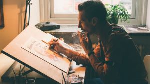 Skådespelaren Pekka Strang som Touko Laaksonen Skådespelaren Pekka Strang gestaltar Touko Laaksonen i filmen Tom of Finland