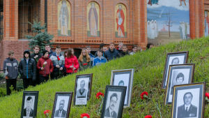 Minnesceremoni i Kiev. Minnesceremoni 26.4.2016 - 30 år efter kärnkraftskatastrofen i Tjernobyl.
