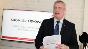 SDP-ordföranden Antti Rinne