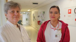Barnläkare Anne Wikström och sjukskötare Susanne Hegazy. Barnläkare Anne Wikström och sjukskötare Susanne Hegazy