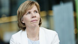 Vi vill ju nog ha ett samhälle där man ska kunna känna trygghet, anser Anna-Maja Henriksson SFP:s ordförande Anna-Maja Henriksson i Helsingfors den 4 april 2017.