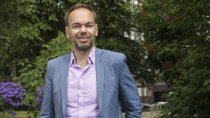 Markus Österlund från Folktinget har gått på Suomiareena de senaste fem åren. Markus Österlund.