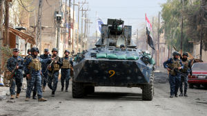 Irakiska elitstyrkor fungerar som spjutspets i den slutliga offensiven Specialenheter från den federala polisen har deltagit i striderna som har nått den tätt bebodda gamla staden i västra Mosul