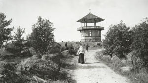 Utsiktspaviljong vid Kvarnåsen år 1908 utsiktstornet i Lovisa 1908