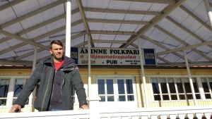 Mikael Antell, ordförande för Åminne folkpark. Mikael Antell är ordförande i Åmmine Folkpark