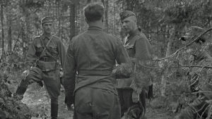 Eversti Adolf Ehrnrooth (vas.) ja everstiluutnantti Wolf Halsti Vuosalmella 24. heinäkuuta 1944.