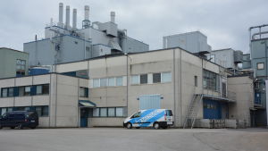 Den första fabriksbyggnaden är från 70-talet. Fermions äldsta fabriksbyggnad i Hangö.