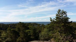 Utsikten från Berghamns kanonställning. Utsikten från Berghamns kanonställning.