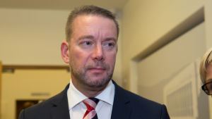 Kulturfondens styrelseordförande och SFP:s riksdagsledamot Stefan Wallin. Stefan Wallin kansanedustaja eduskunta