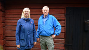 Verksamhetsledare Jenny Holm och ordförande Christer Harv från Brage i Vasa. Verksamhetsledare Jenny Holm och ordförande Christer Harv från Brage i Vasa.