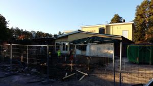 Houtskärs nya hälsostation byggs invid Fridhem. Houtskärs nya hälsostation började byggas i september 2016.
