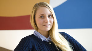 Ida-Marie Jungell, verksamhetsledare för Finn Jakobstad som ordnar Jakobs Dagar. Den finlandssvenska bloggaren Ida-Marie Jungell