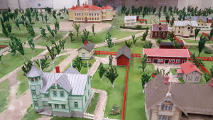 Miniatyrstaden Mariehamn på 1920-talet Miniatyrstaden, Mariehamn på 1920-talet. Byggd av Nybyggarna. Fotot taget hösten 2016.