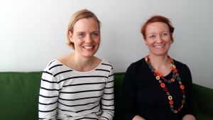 Hanna Kirjavainen och Hanna Tarvainen. Hanna Kirjavainen och Hanna Tarvainen.