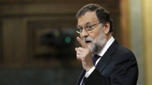 Premiärminister Mariano Rajoy försöker stoppa folkomröstningen om självständighet. Spaniens premiärminister Mariano Rajoy.