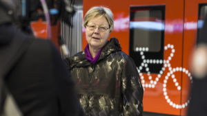 Suvi Rihtniemi, vd för HRT. Suvi Rihtniemi, HSL:n toimitusjohtaja, 20.10.2017